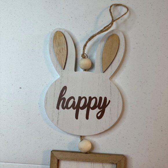 Happy Easter with Easter Bunny Hanging Wall Decor - HAPPY HAPPY HAPPY EASTER - Picture 4 of 11